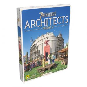 Repos Production 7 Wonders Architects &ndash; M&eacute;dailles, Extension, Jeu Familial, Jeu de strat&eacute;gie, 2 &agrave; 7 Joueurs, &agrave; partir de 8 Ans, 25 Minutes, Allemand, Multicolore, Multicolore