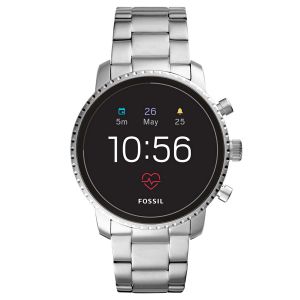 Fossil Q Explorist HR acier inoxydable argent