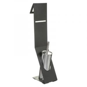 Image de Instant d'O Valet WC design Silver - H. 70 cm - Noir