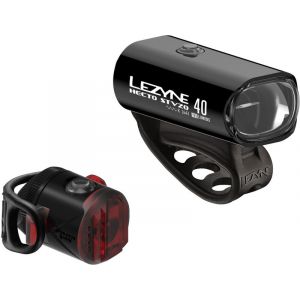 Lezyne LED Hecto Drive 40/Femto Drive Kit Éclairages LED, black Sets de lampes