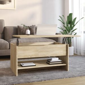 VidaXL Table basse Chêne sonoma 80x50x40 cm Bois d'ingénierie 809659