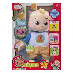 Peluc interactive Cocomelon JJ Boo Boo avec pansements