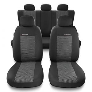 Mossa UNE-2 Noir Gris - Housses de sieges universelles compatibles avec DACIA DUSTER I II PU9286
