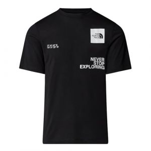 Image de The North Face T-shirt Mountain Foundation Coordinates manche courte noir - M