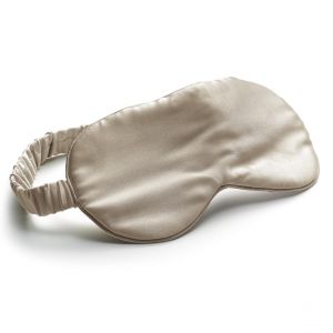 Declikdeco Masque de nuit Ashley en soie Perle 9 x 23