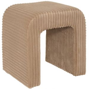 Atmosphera Pouf Sevi beige cr&eacute;ateur d'int&eacute;rieur