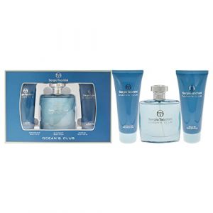Sergio Tacchini Ocean Club Coffret cadeau Eau de toilette 100 ml Gel douche 100 ml Baume apr&egrave;s-rasage 100 ml