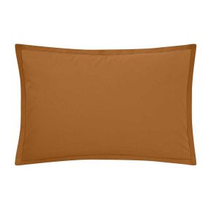 Essix Taie d'oreiller en coton ambre 50x70 Made in France
