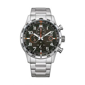 Citizen Montre Hommes - Eco-Drive - Chronographe - Bracelet Acier inoxydable Argent - CA0790-83E