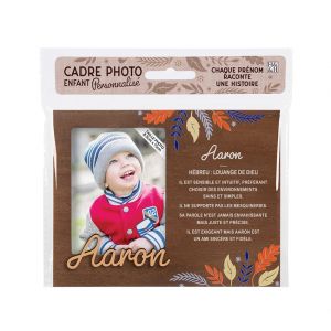 Kontiki Cadre photo personnalisé 18,5 x 14,5 cm Aaron - Bois