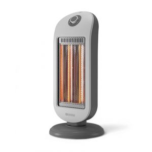 Olimpia splendid Carbon Twist, Radiateur infrarouge à fibre de carbone jusqu’à 1200W, technologie écologique, base oscillante, poignée pratique et sécurité anti-basculement