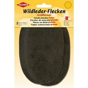 Kleiber Grands Patchs en Daim à Coudre/Pantalon/Manches, Marron