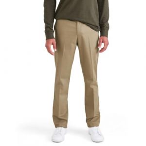 DOCKERS Signature Stain Defender Slim Creased Chino, New British Khaki, 29W 32L Homme
