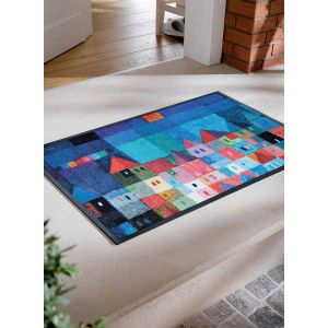 Tapis Colourful Fula Kt bleu 50 x 75 cm