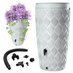 Réservoir dEau Pluie 240L avec Pot de Fleur et Robinet - KADAX