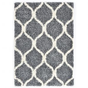 VidaXL Tapis berb&egrave;re PP Bleu et beige 140x200 cm