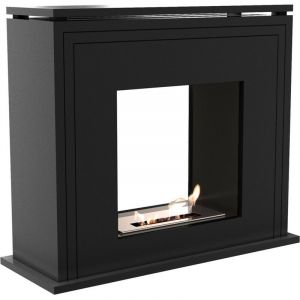 Azura home design Cheminée bio-éthanol JUNE NOIR 80 cm