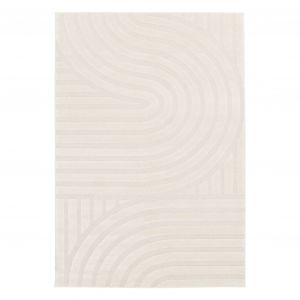 Tapis intérieur motifs arches, 120 x 170cm crème