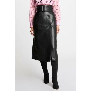 Morgan Jupe longue simili cuir noir femme - Taille 40