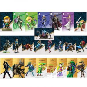 Lot De 25 Cartes Nfc Pour Amiibo De La Série Zelda, La Légende De Zelda Breath Of The Wild, Compatibles Avec Switch/Switch Lite Wii U