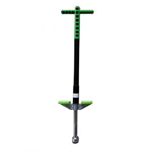 Relaxdays Pogo Stick, b&acirc;ton de Saut pour Enfant, jusqu'&agrave; 35 kg, rembourr&eacute;, antid&eacute;rapant, en Acier Inoxydable, Bleu/Vert