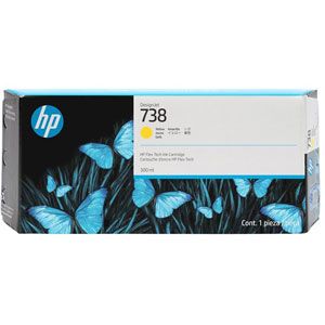 HP 738 - 300 ml - jaune - original - DesignJet - cartouche d'encre - pour DesignJet T850, T950