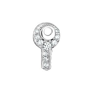 Image de Thomas Sabo Clou D'oreille Unique Cl&eacute; Pierres Blanches Argent