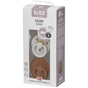 Bibs Bibs Couleur Tétines Noisette - Fleur 0 - 6 mois Taille 1
