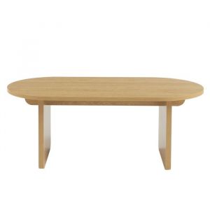 Table basse effet chêne