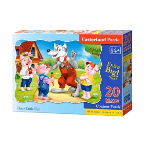 Castorland Puzzle Pièces XXL - Les 3 Petits Cochons