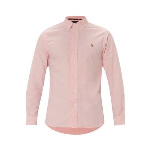 Ralph Lauren Polo - Chemise Oxford slim boutonn&eacute;e avec logo joueur - Rose