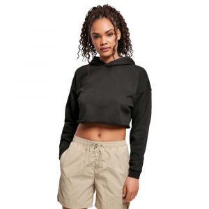 Urban classics Sweat Avec Capuche Oversized Cropped L Black