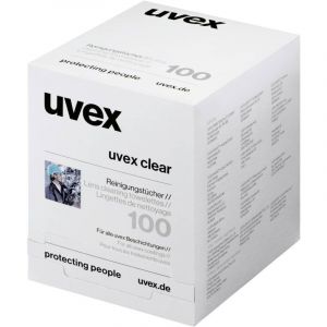 Uvex Lingettes de nettoyage 9963005; pour les lunettes; 100 pi&egrave;ces