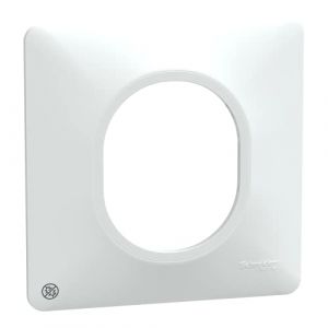 Schneider Electric Ovalis - Plaque de finition - 1 poste Antibactérien - S300702