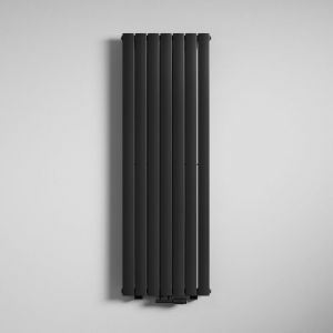 Mai&mai - Radiateur à Eau Chaude Mural Chauffage Central 160x54cm Radiateur Gris Noir Vertical en Acier fv