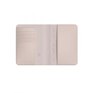Étui pour Passeport en Cuir FindAll avec Rangement Cartes et Protection RFID Satechi Rose