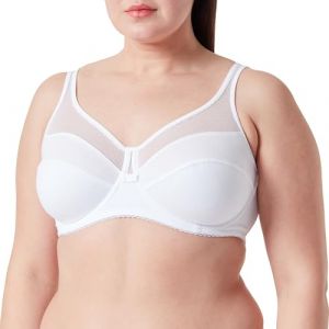 DIM Soutien-Gorge Femme Avec Armatures Generous Coton Bio x1, Blanc, 110C