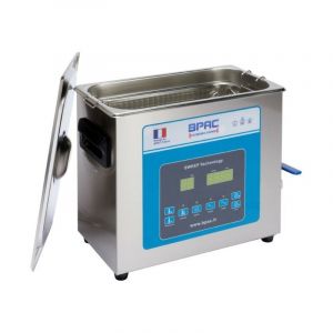 Bpac Nettoyeur Ultrasons 6 litres Professionnel turbo + sweep + degas inox brossé pour un entretien facile