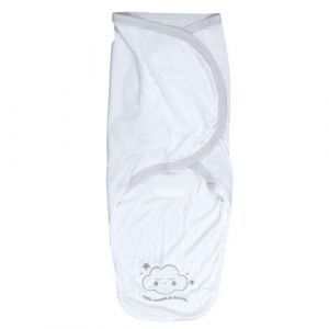 Couverture &agrave; Emmailloter "b&eacute;b&eacute;" 0-3 Mois Blanc