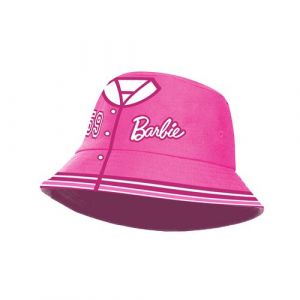 Karactermania Bonnet Enfant Bucket - Barbie Varsity - Rose - Taille Unique
