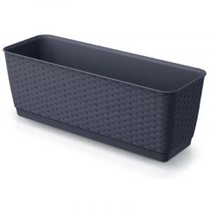 Jardini&egrave;re anthracite Flowerpot - 12 L - 49.2 x 17.2 x 17.4 cm