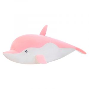 Dam Oreiller extra doux et moelleux design dauphin rose. 90 cm.