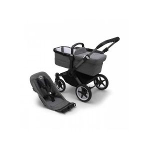 Bugaboo Poussette duo combinée 2en1 Donkey 5 Base Graphite/Grey Melange