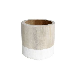 Today Cache pot en bois beige