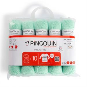 Lot de 10 pelotes Pingo first : divers coloris