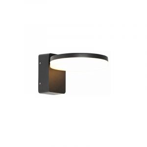 Qazqa Applique d'ext&eacute;rieur moderne noire avec LED IP54 - Esmee
