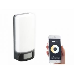 Applique murale LED connectée - LUMINEA - avec capteur PIR - Blanc - 6W