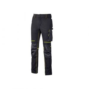 Pantalon atom 200 - 300 g 7 et plus pantalon 4xl noir/jaune 1 pi&egrave;ce(s) polyamide, spandex jaune, noir pantalon atom noir/jaune t4xl - upower