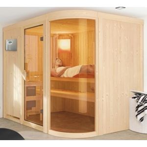Image de Veryspas Sauna Vapeur 9 kW traditionnel Finlandais 5 places Sph&eacute;rium Prestige Selects