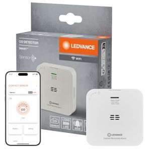 Ledvance Smart+ Wifi d&eacute;tecteur de monoxyde de carbone - blanc - 85x27x85 mm - compact et intelligent
